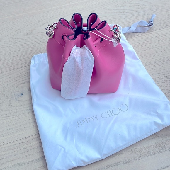 Jimmy Choo Bon Bon Bucket Bag Candy Pink - Picture 5 of 5